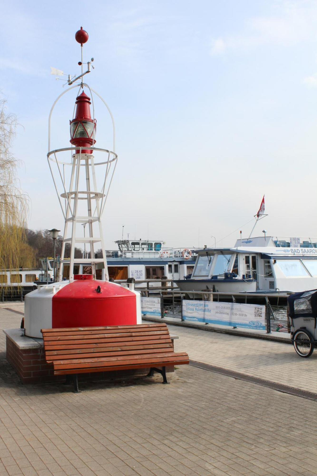 Wohlfuehlboot Hausboot - Festlieger Im Hafen Bad Saarow - Wc An Bord, Dusche An Land Hotell Exteriör bild